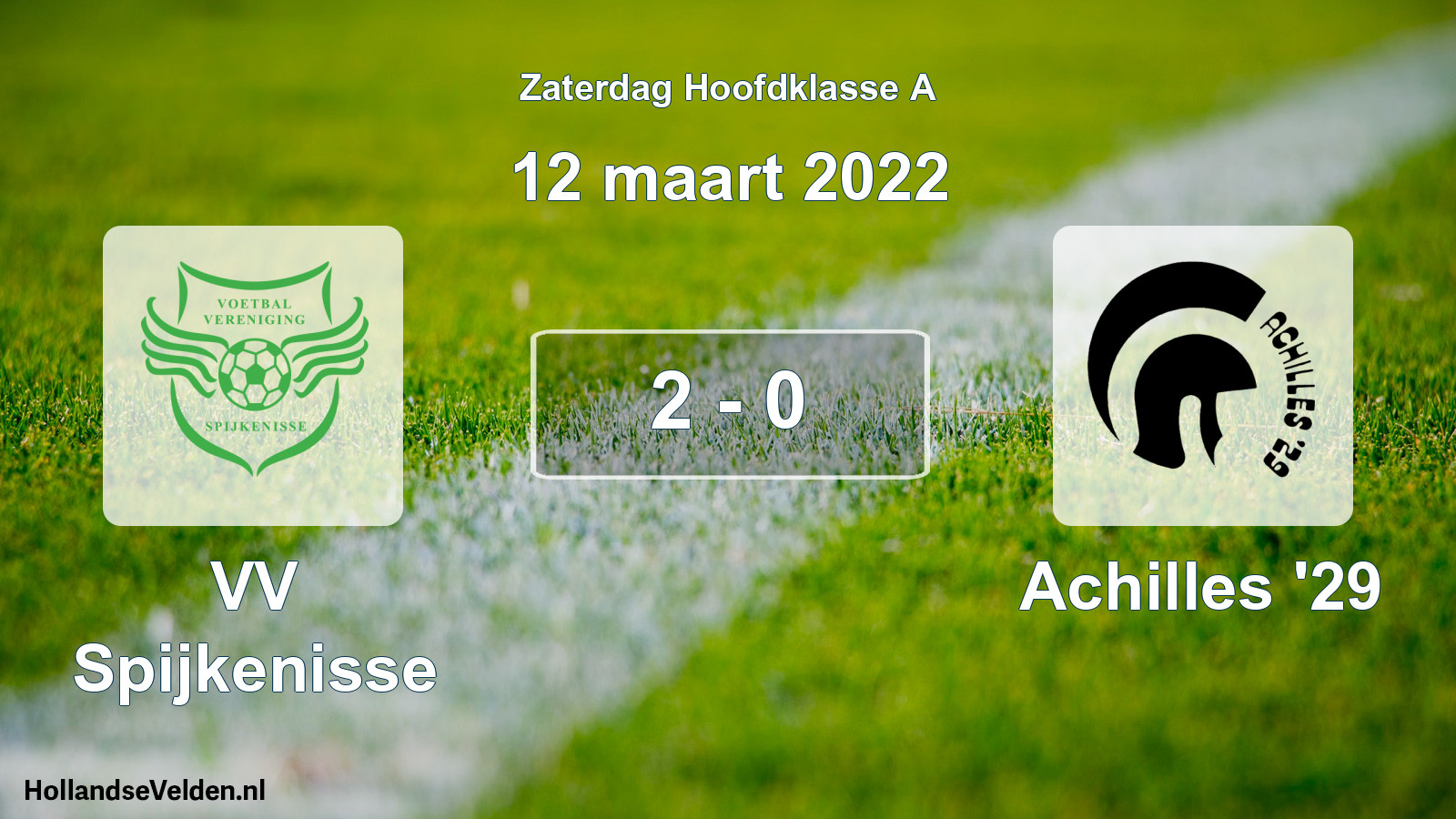 Total number of matches played: VV Spijkenisse - Achilles '29 2 - 0 (12 March 2022)