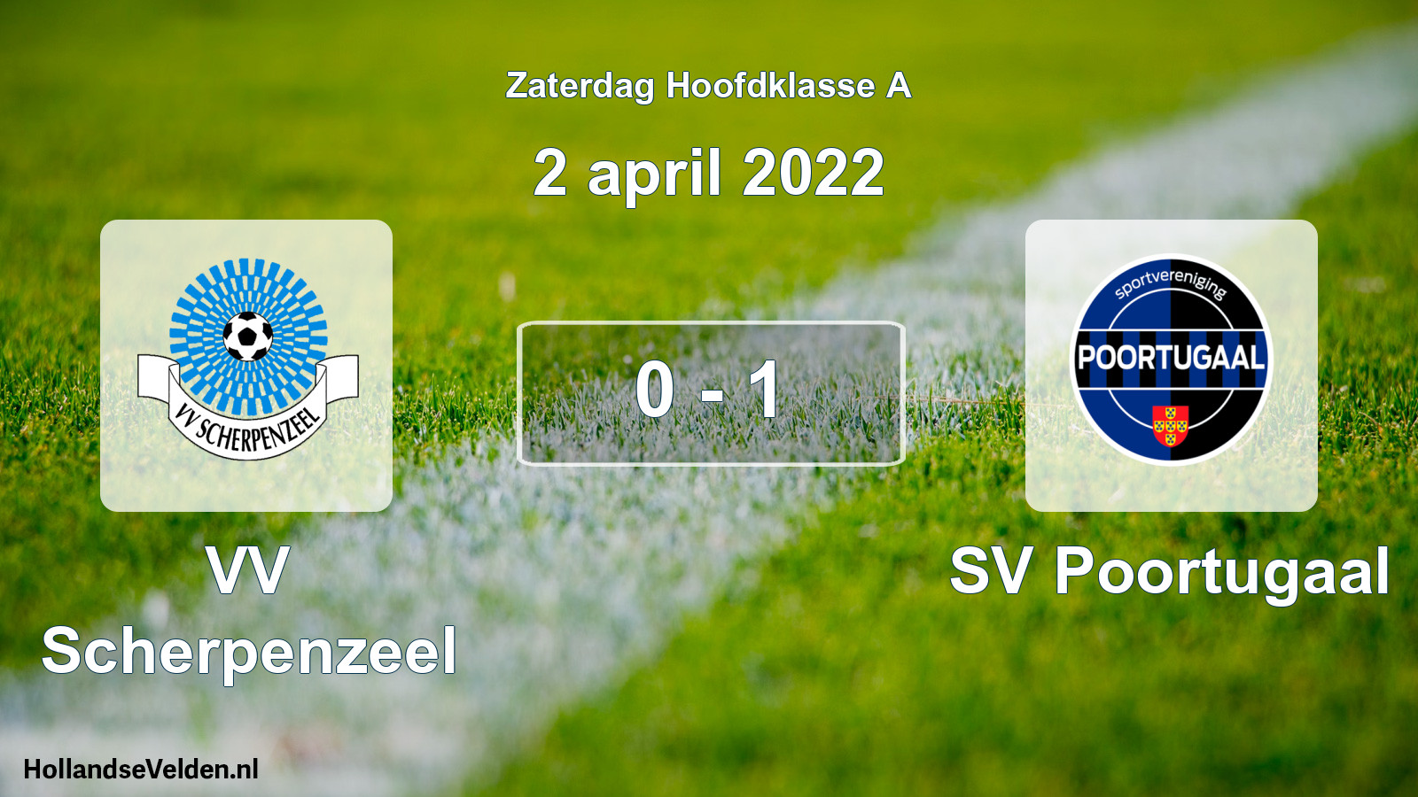 Total number of matches played: VV Scherpenzeel - SV Poortugaal 0 - 1 (2 April 2022)
