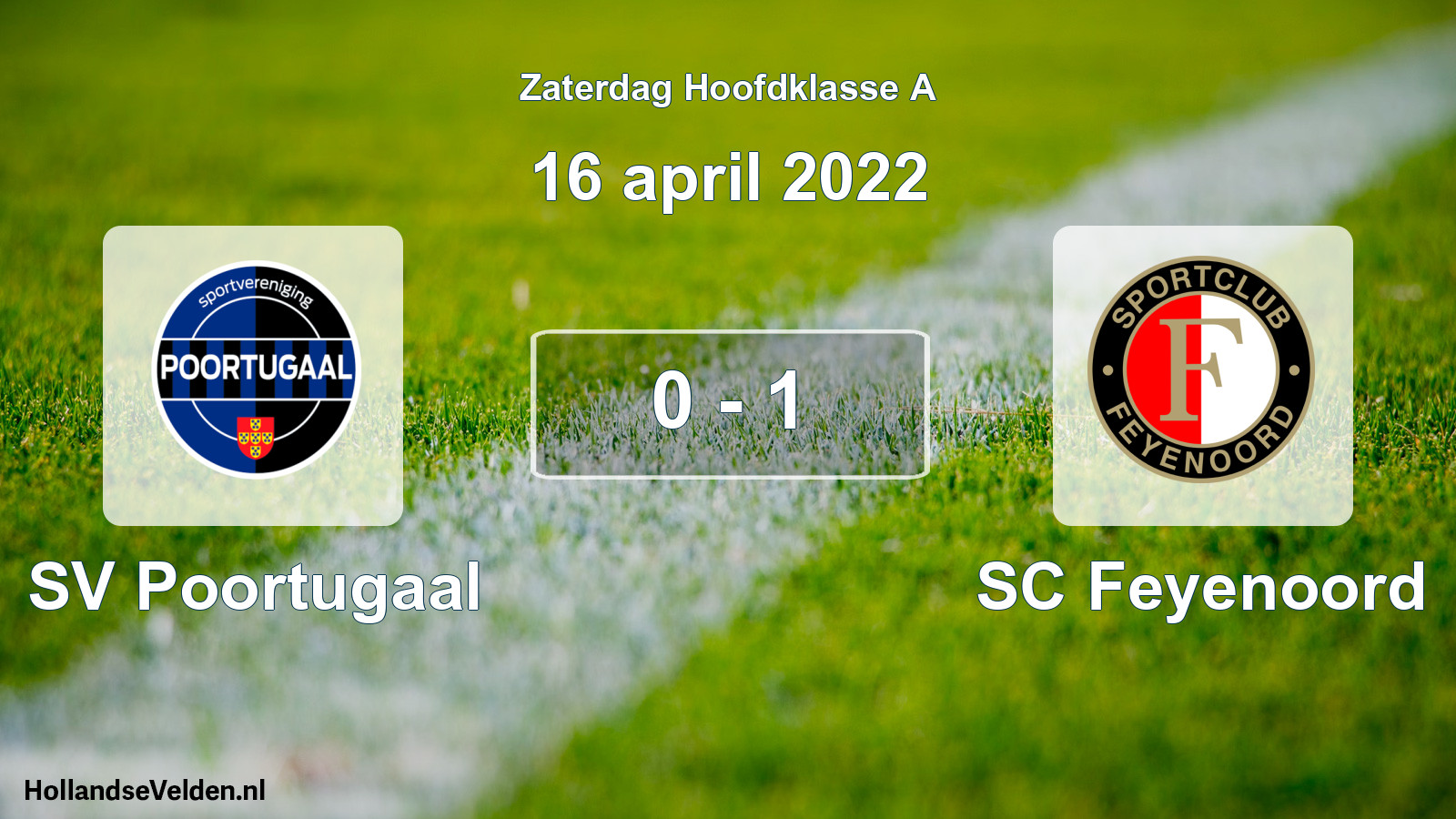 Total number of matches played: SV Poortugaal - SC Feyenoord 0 - 1 (16 April 2022)
