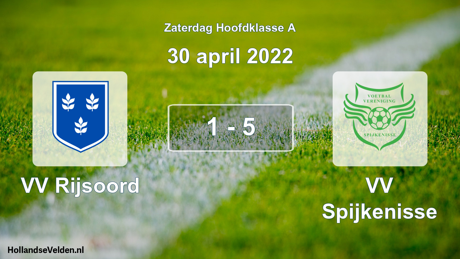 Total number of matches played: VV Rijsoord - VV Spijkenisse 1 - 5 (30 April 2022)