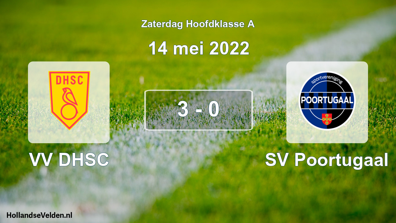 Total number of matches played: VV DHSC - SV Poortugaal 3 - 0 (14 May 2022)