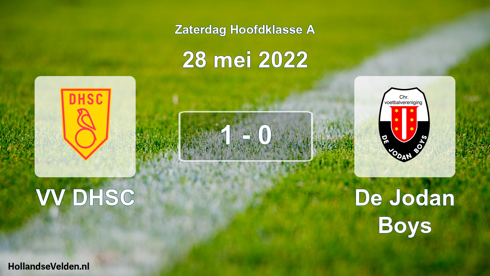 Total number of matches played: VV DHSC - De Jodan Boys 1 - 0 (28 May 2022)