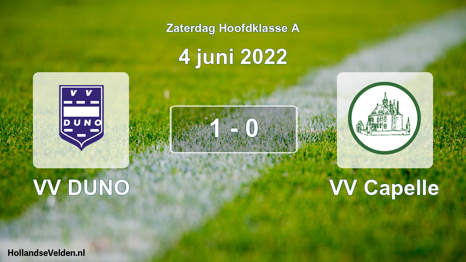 Total number of matches played: VV DUNO - VV Capelle 1 - 0 (4 June 2022)