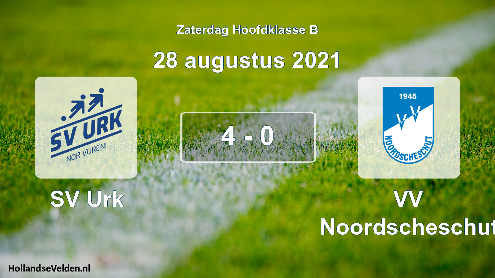 Total number of matches played: SV Urk - VV Noordscheschut 4 - 0 (28 August 2021)