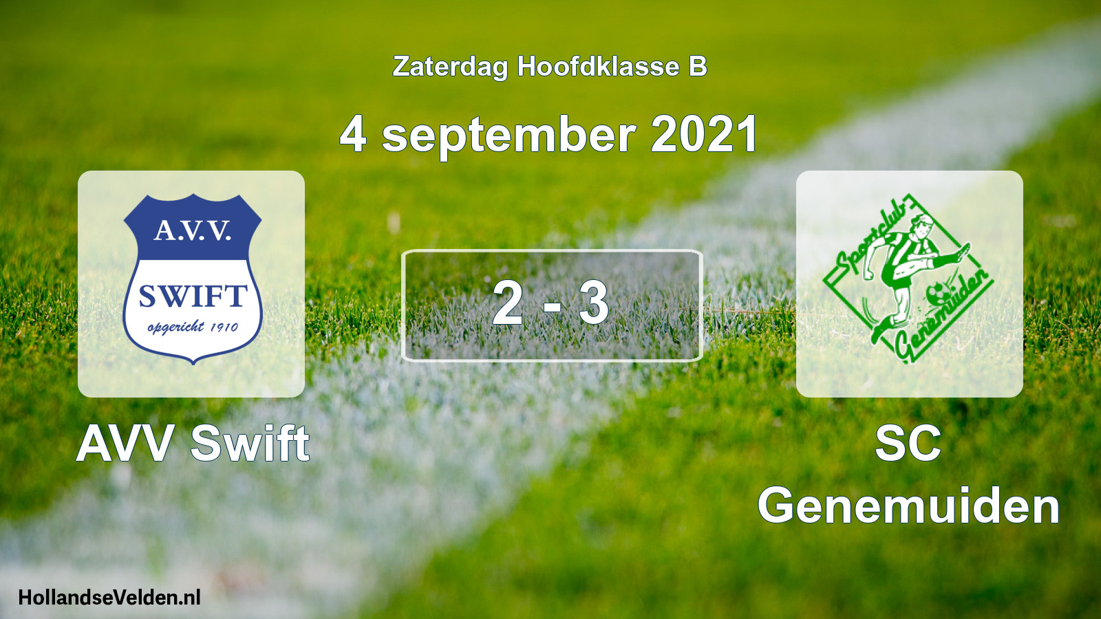 Total number of matches played: AVV Swift - SC Genemuiden 2 - 3 (4 September 2021)