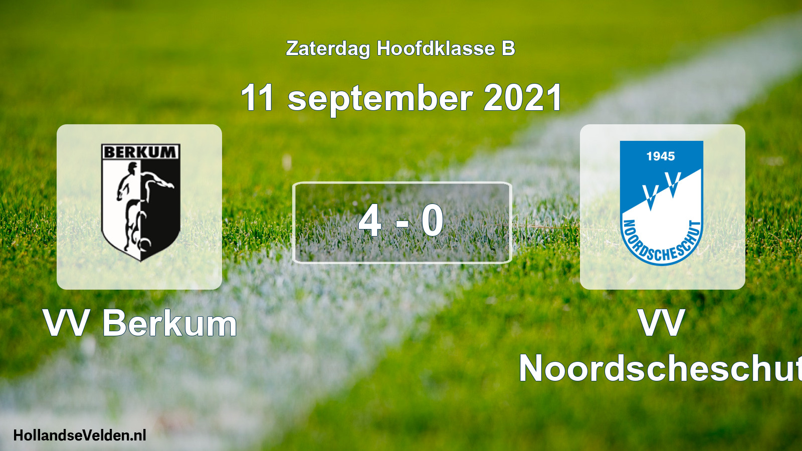 Total number of matches played: VV Berkum - VV Noordscheschut 4 - 0 (11 September 2021)