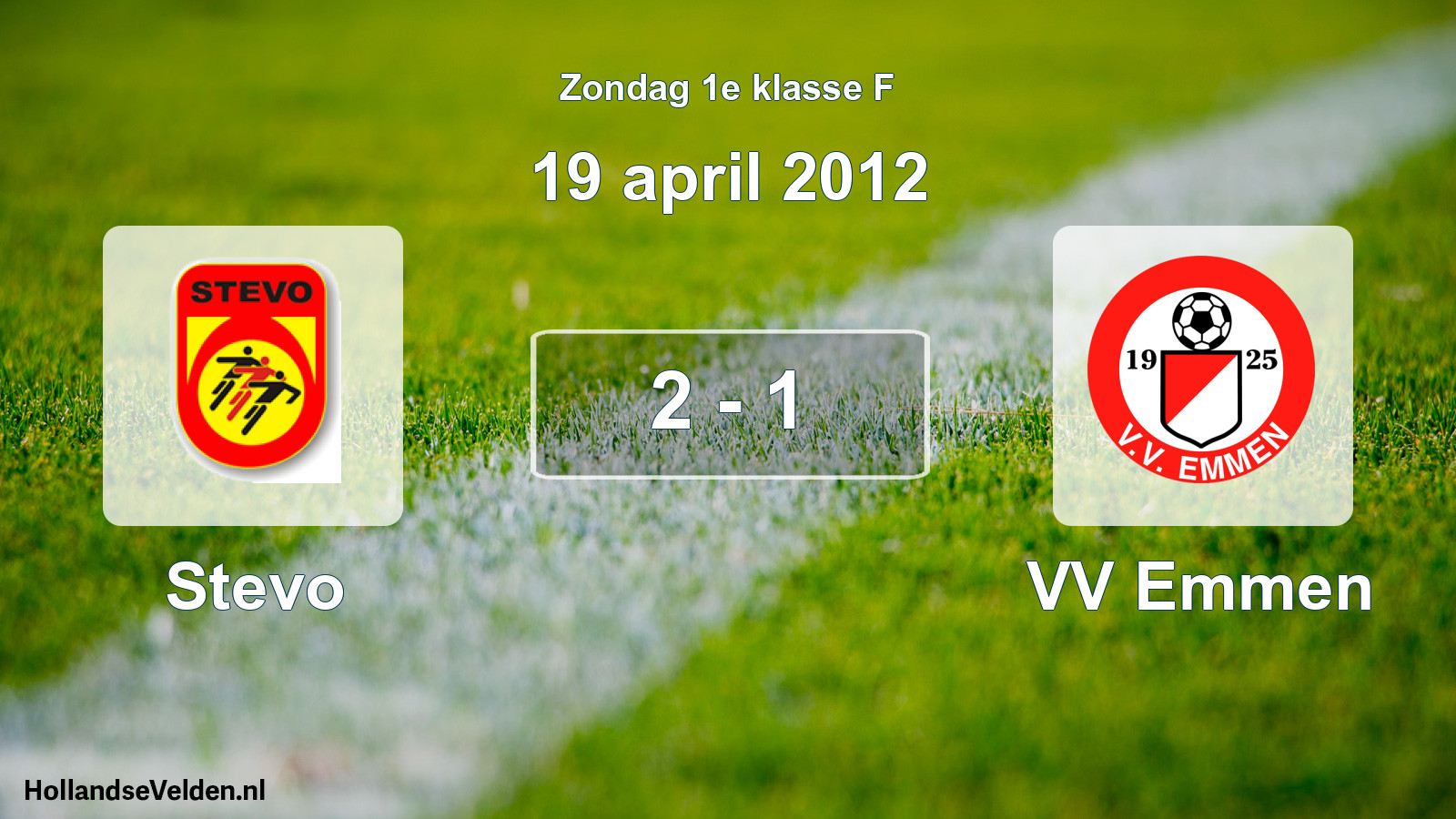 Total number of matches played: Stevo - VV Emmen 2 - 1 (19 April 2012)