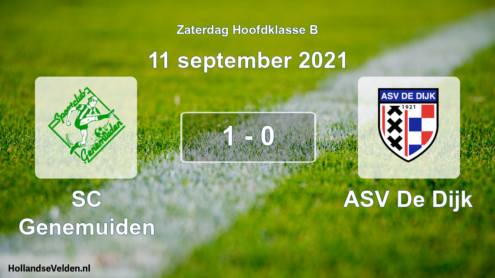 Total number of matches played: SC Genemuiden - ASV De Dijk 1 - 0 (11 September 2021)