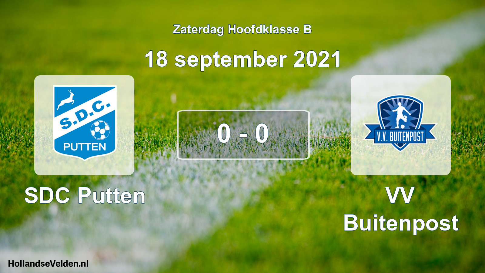 Total number of matches played: SDC Putten - VV Buitenpost 0 - 0 (18 September 2021)