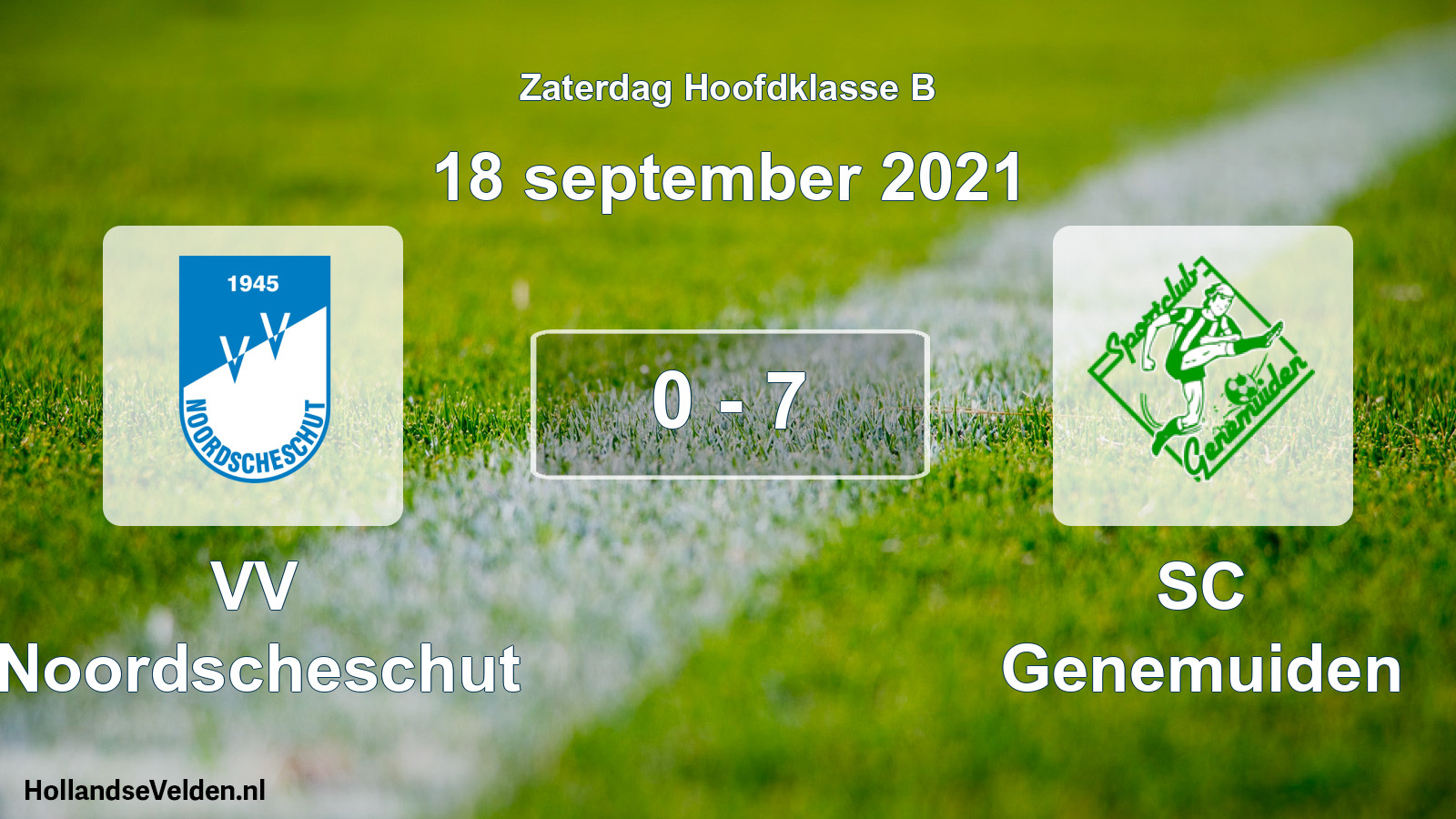 Total number of matches played: VV Noordscheschut - SC Genemuiden 0 - 7 (18 September 2021)