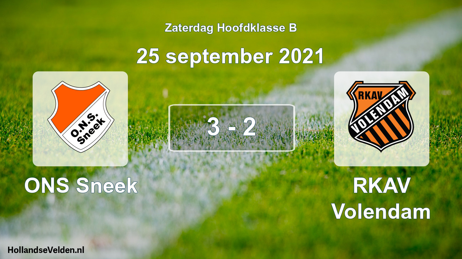Total number of matches played: ONS Sneek - RKAV Volendam 3 - 2 (25 September 2021)