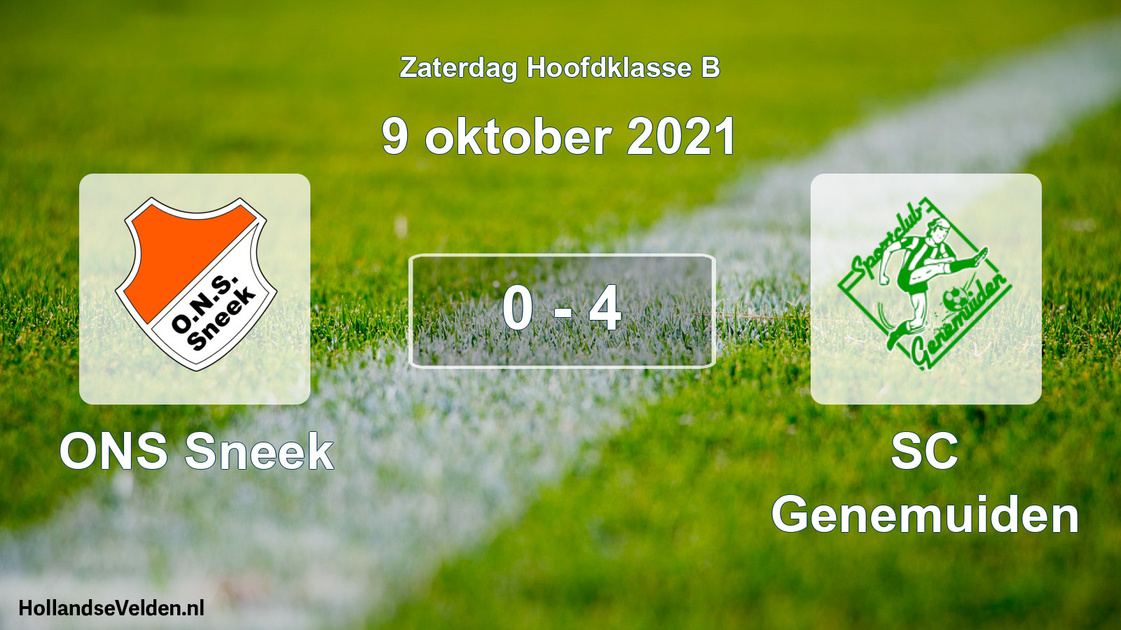 Total number of matches played: ONS Sneek - SC Genemuiden 0 - 4 (9 October 2021)