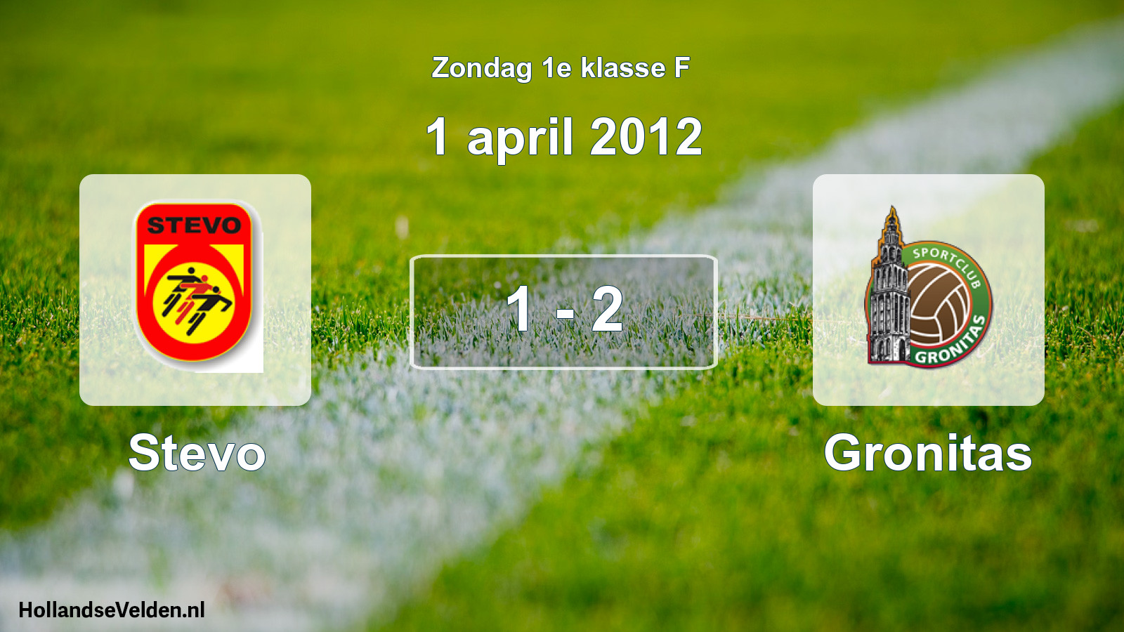 Total number of matches played: Stevo - Gronitas 1 - 2 (1 April 2012)