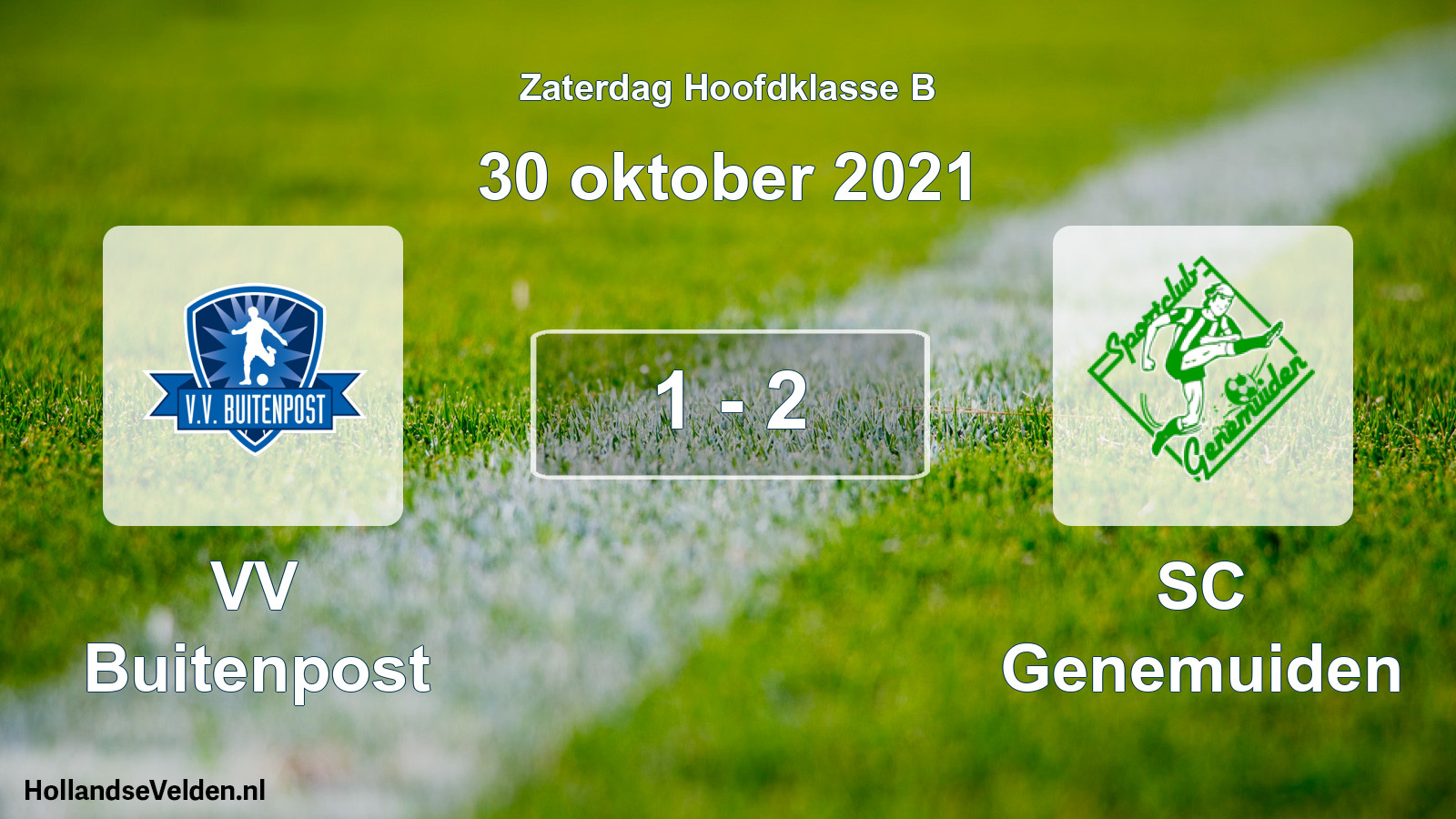 Total number of matches played: VV Buitenpost - SC Genemuiden 1 - 2 (30 October 2021)