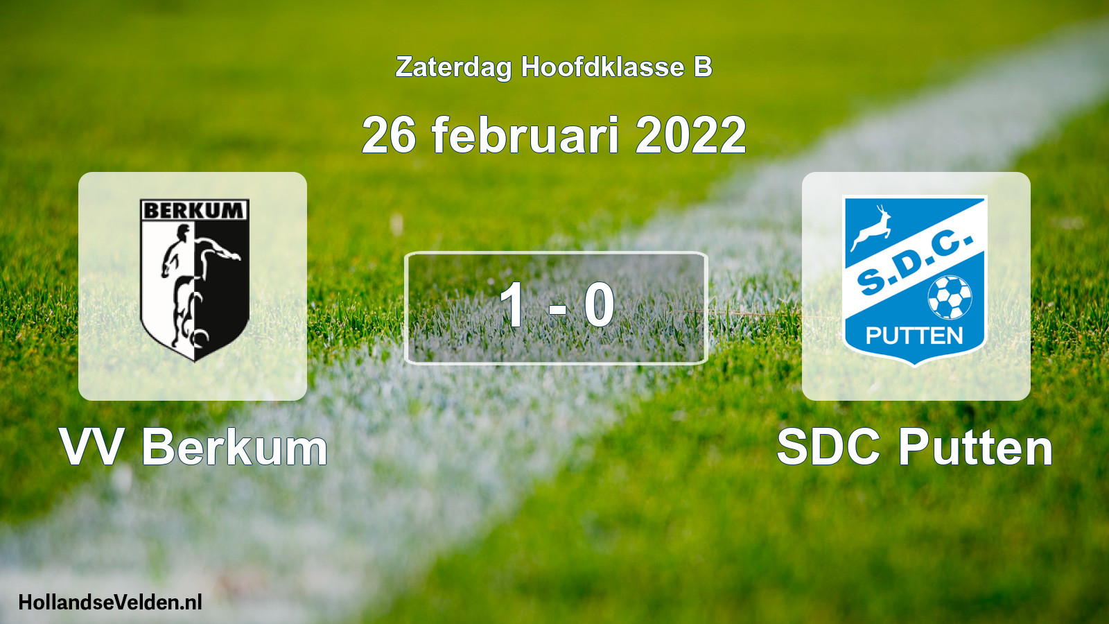 Total number of matches played: VV Berkum - SDC Putten 1 - 0 (26 February 2022)