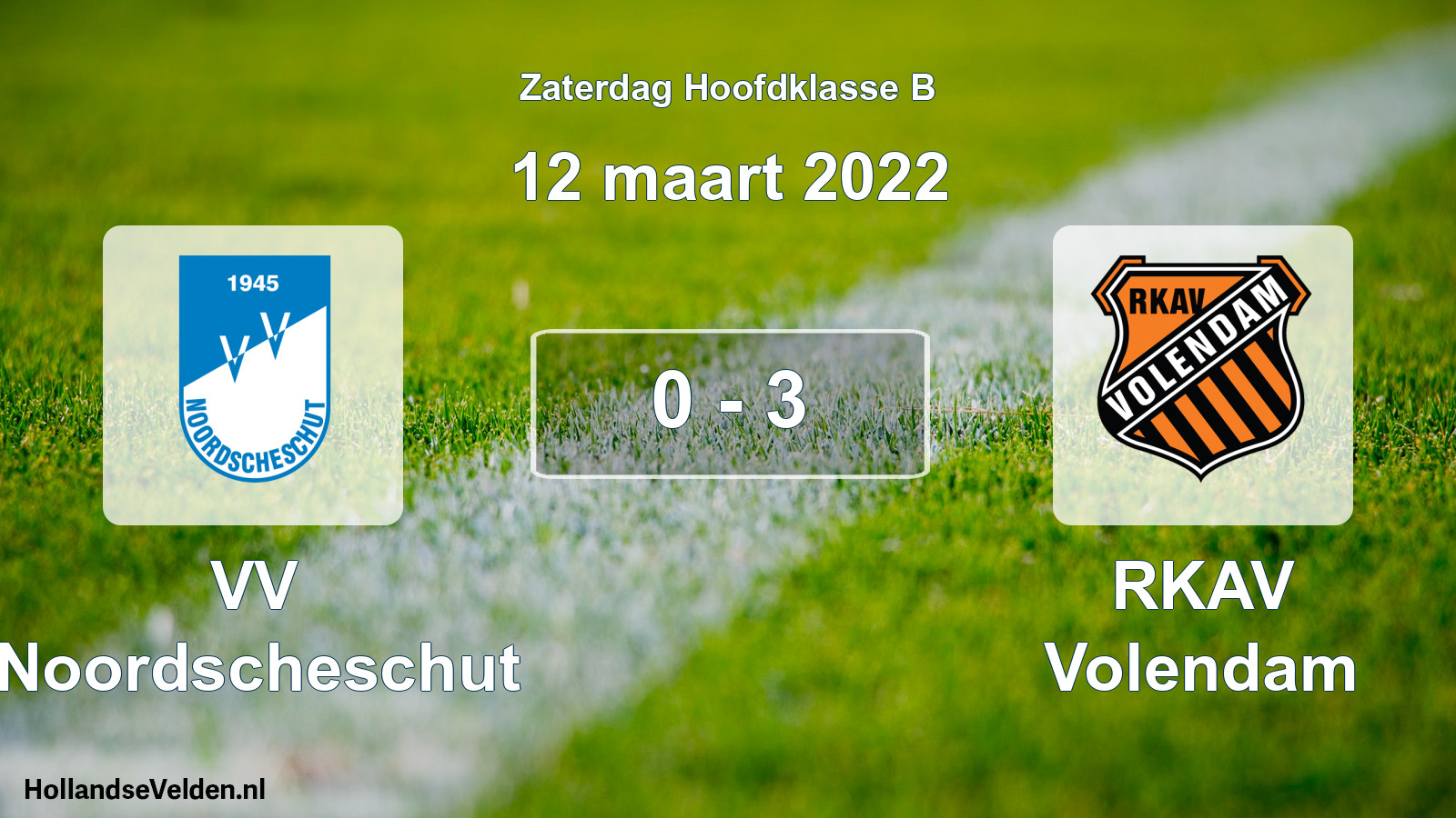 Total number of matches played: VV Noordscheschut - RKAV Volendam 0 - 3 (12 March 2022)