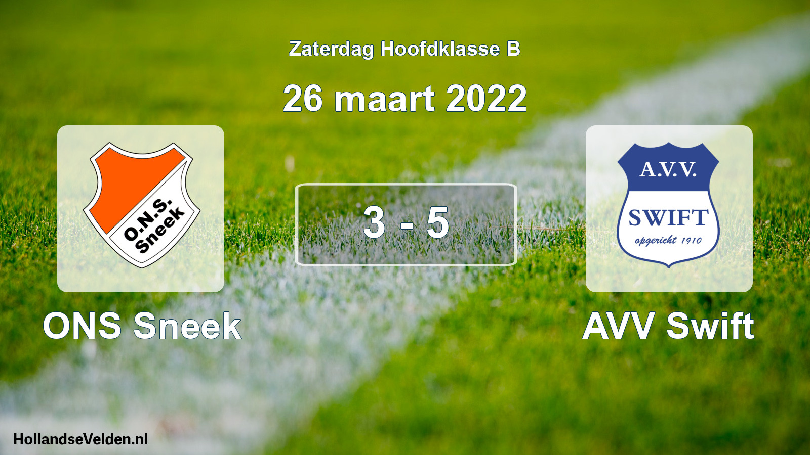 Total number of matches played: ONS Sneek - AVV Swift 3 - 5 (26 March 2022)