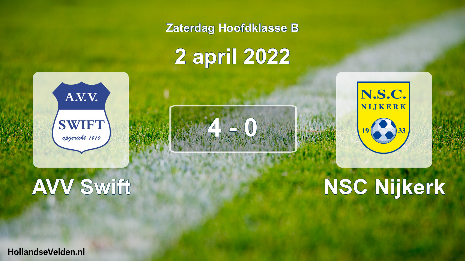 Total number of matches played: AVV Swift - NSC Nijkerk 4 - 0 (2 April 2022)