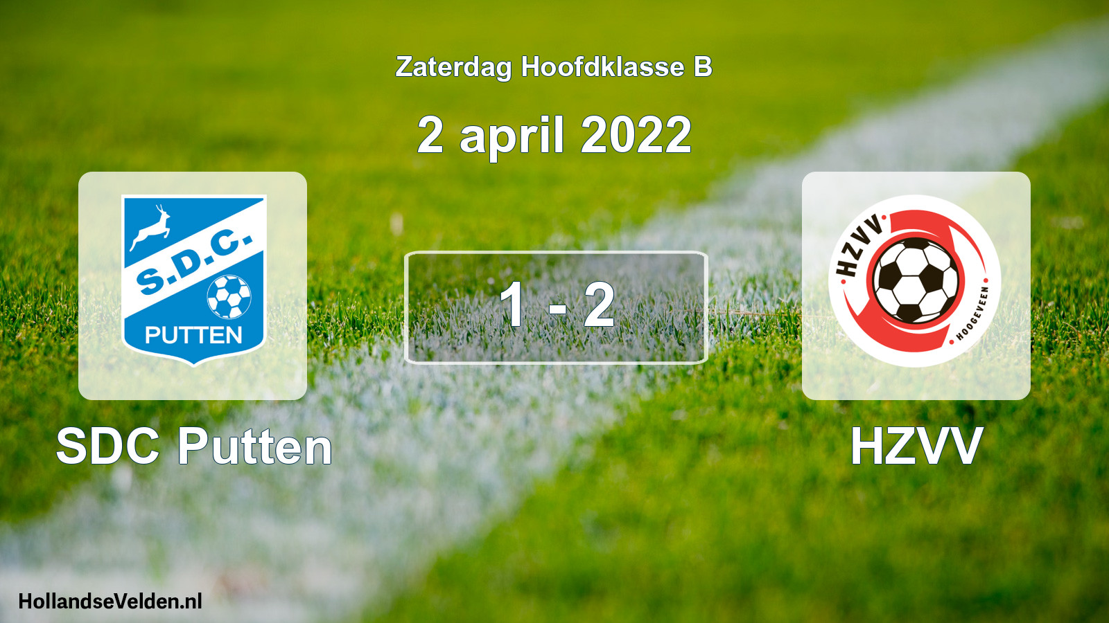 Total number of matches played: SDC Putten - HZVV 1 - 2 (2 April 2022)