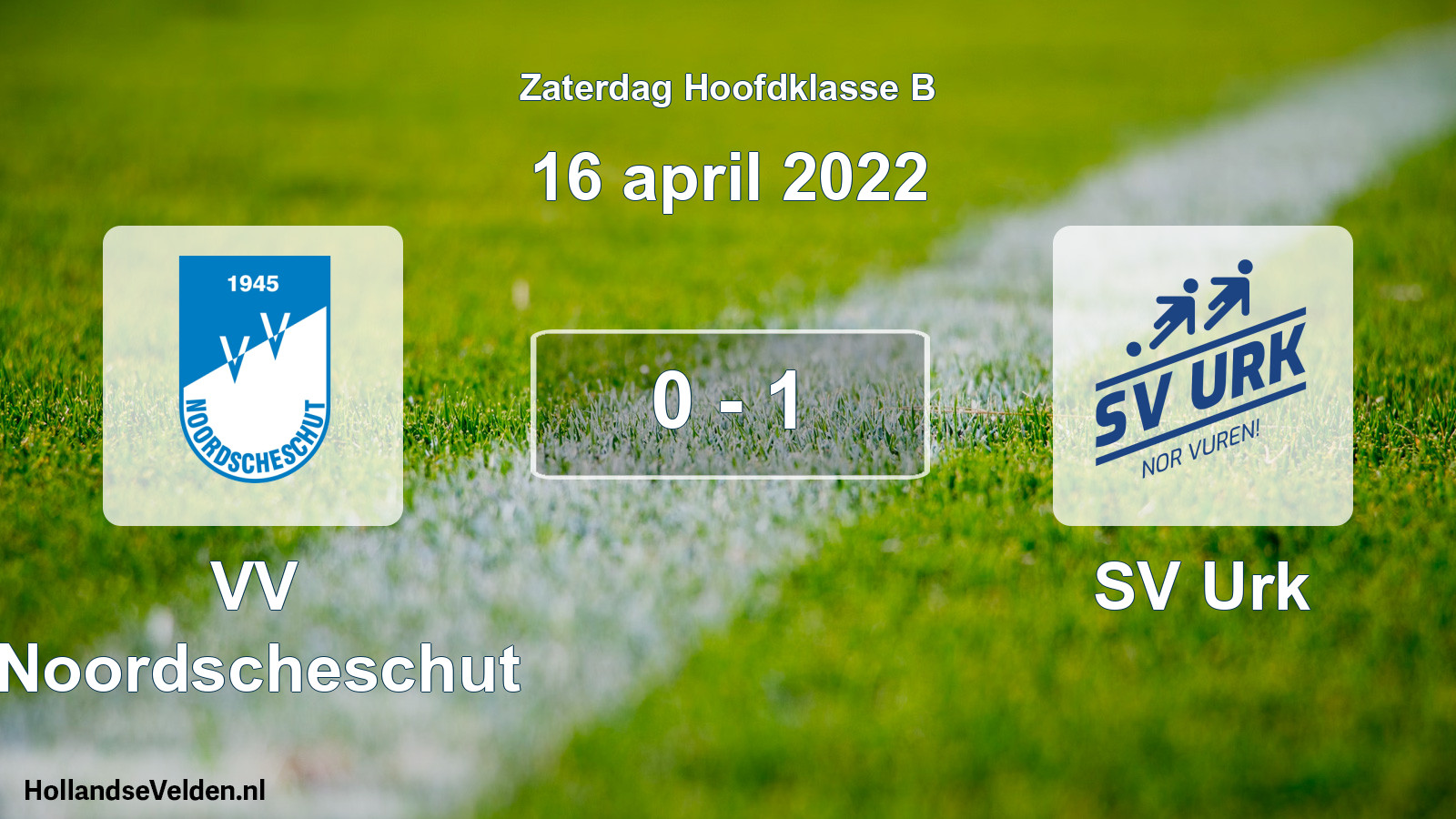 Total number of matches played: VV Noordscheschut - SV Urk 0 - 1 (16 April 2022)