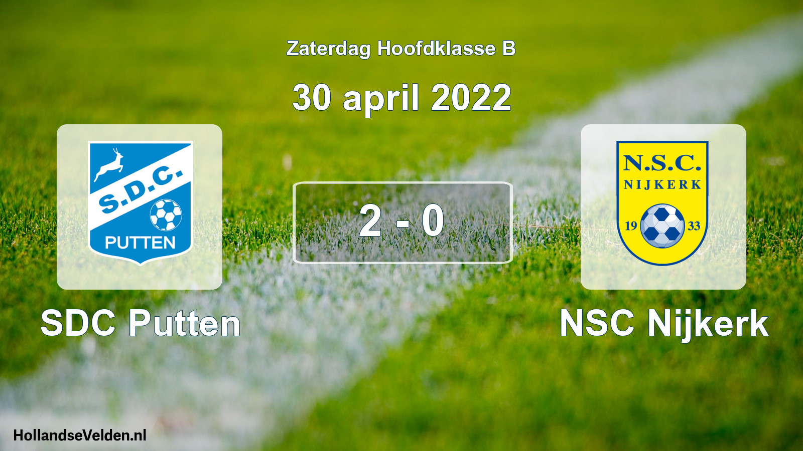 Total number of matches played: SDC Putten - NSC Nijkerk 2 - 0 (30 April 2022)