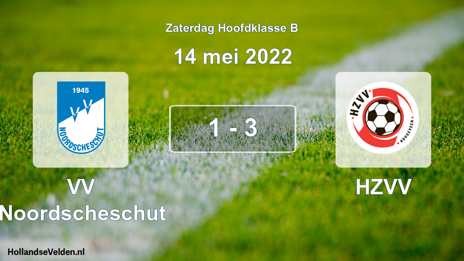 Total number of matches played: VV Noordscheschut - HZVV 1 - 3 (14 May 2022)
