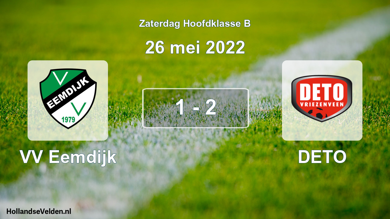 Total number of matches played: VV Eemdijk - DETO 1 - 2 (26 May 2022)