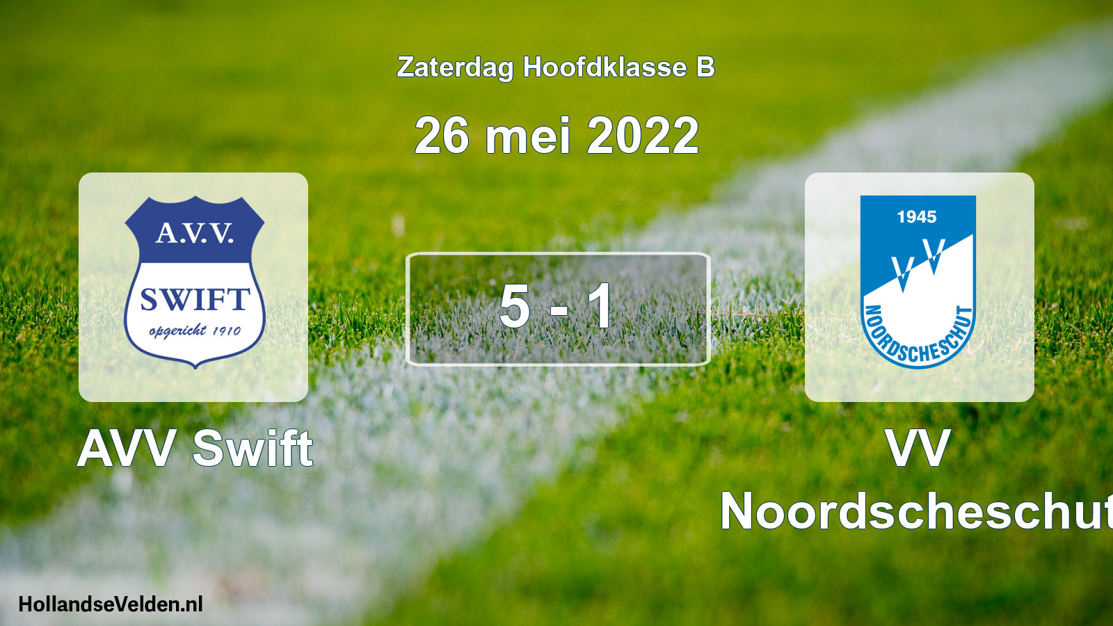 Total number of matches played: AVV Swift - VV Noordscheschut 5 - 1 (26 May 2022)
