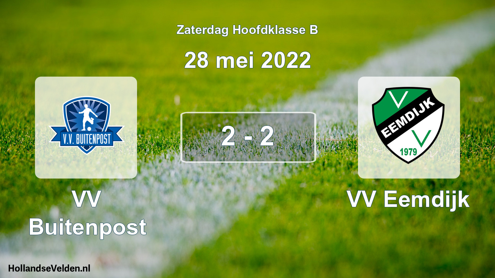 Total number of matches played: VV Buitenpost - VV Eemdijk 2 - 2 (28 May 2022)