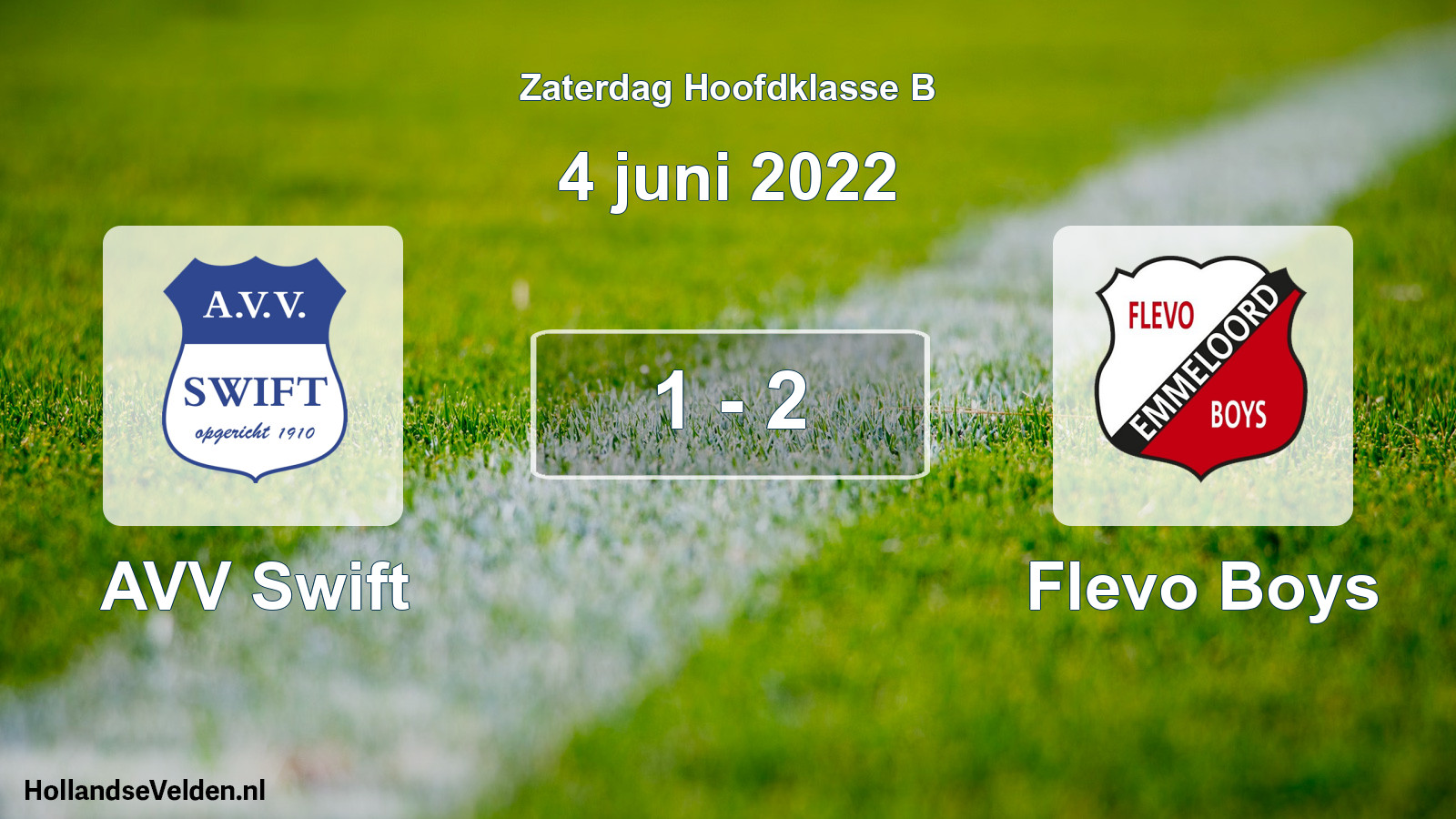 Total number of matches played: AVV Swift - Flevo Boys 1 - 2 (4 June 2022)