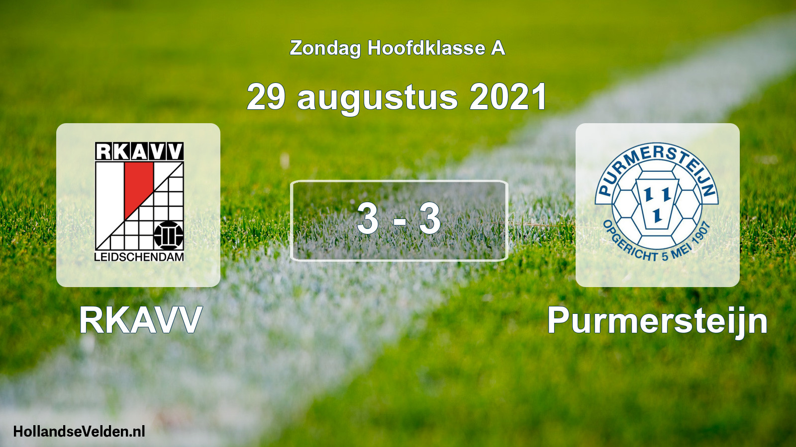 Total number of matches played: RKAVV - Purmersteijn 3 - 3 (29 August 2021)