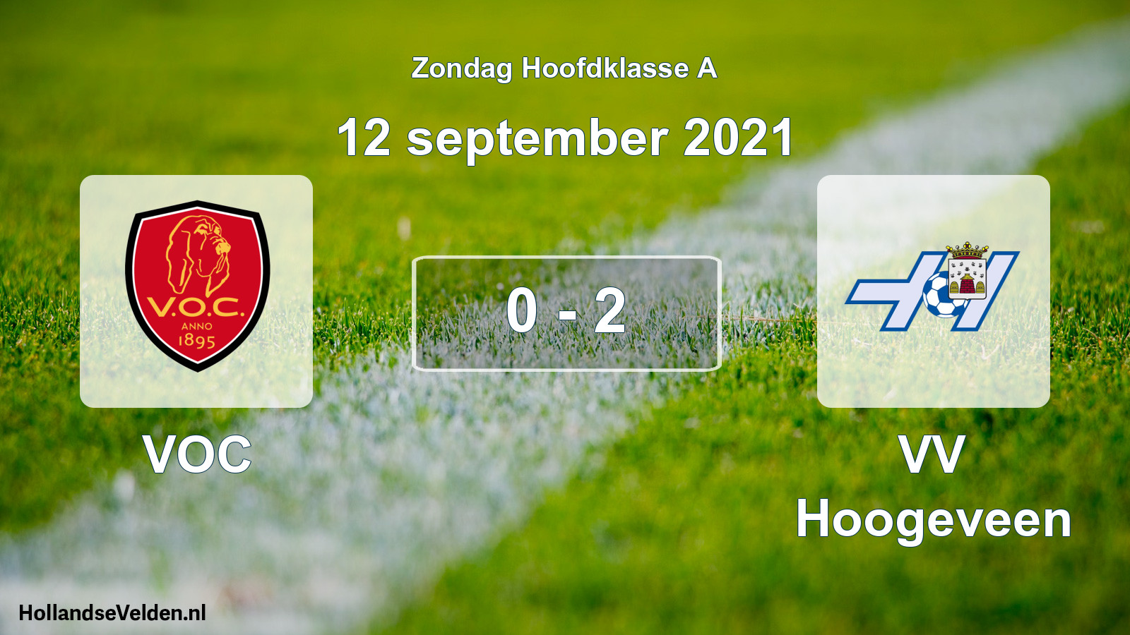 Total number of matches played: VOC - VV Hoogeveen 0 - 2 (12 September 2021)