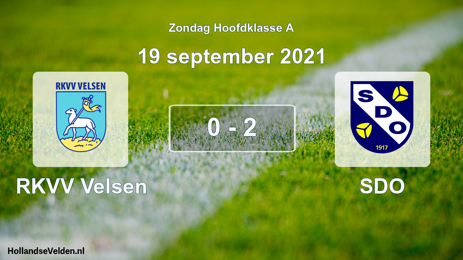 Total number of matches played: RKVV Velsen - SDO 0 - 2 (19 September 2021)