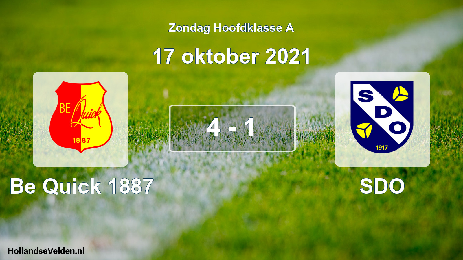 Total number of matches played: Be Quick 1887 - SDO 4 - 1 (17 October 2021)