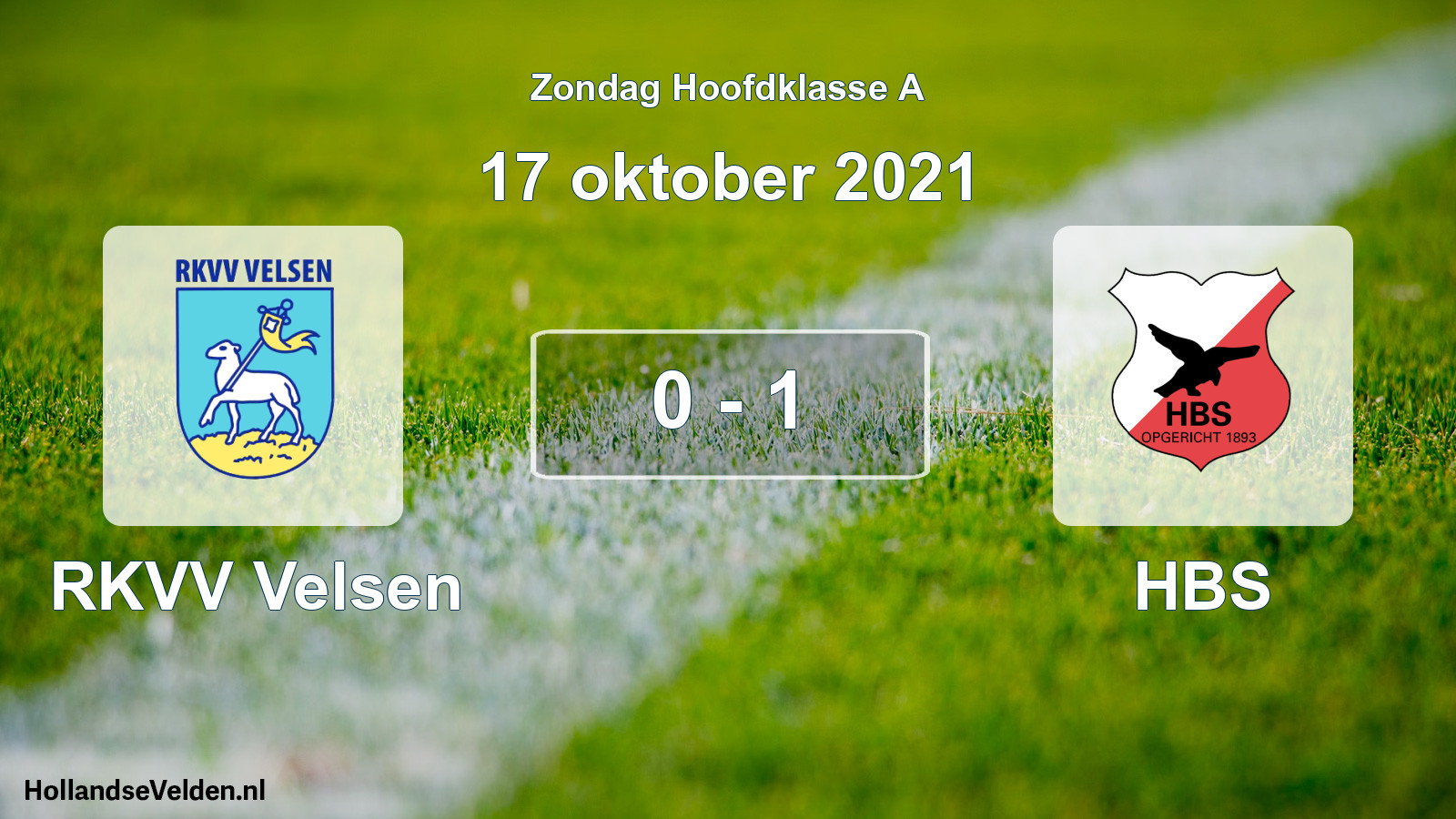 Total number of matches played: RKVV Velsen - HBS 0 - 1 (17 October 2021)
