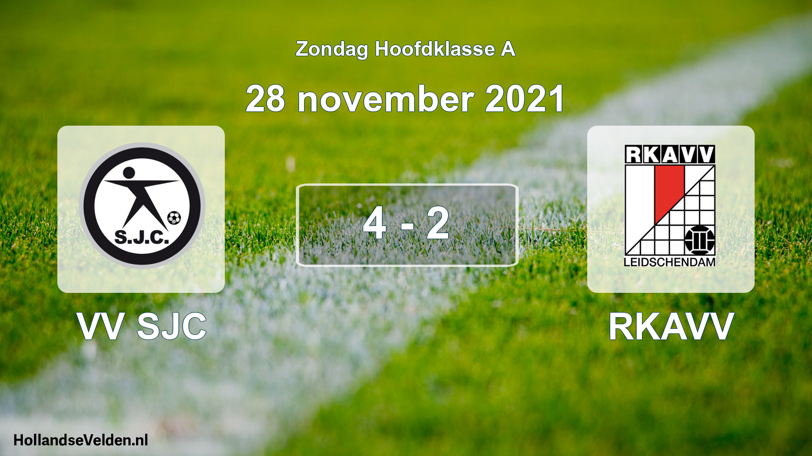 Total number of matches played: VV SJC - RKAVV 4 - 2 (28 November 2021)