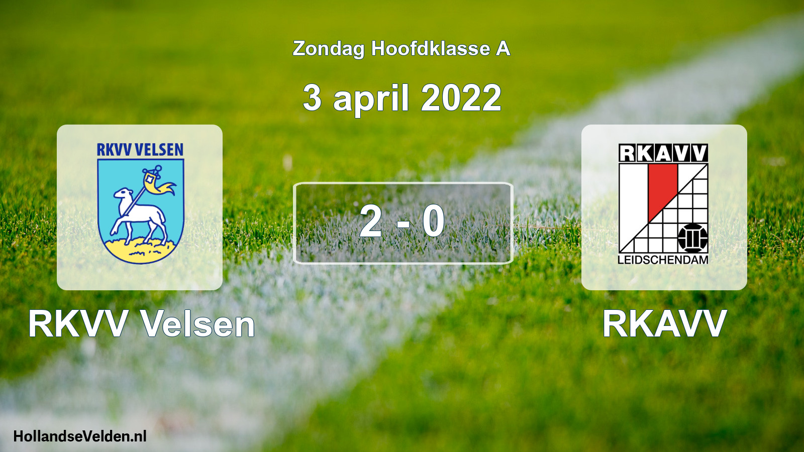 Total number of matches played: RKVV Velsen - RKAVV 2 - 0 (3 April 2022)