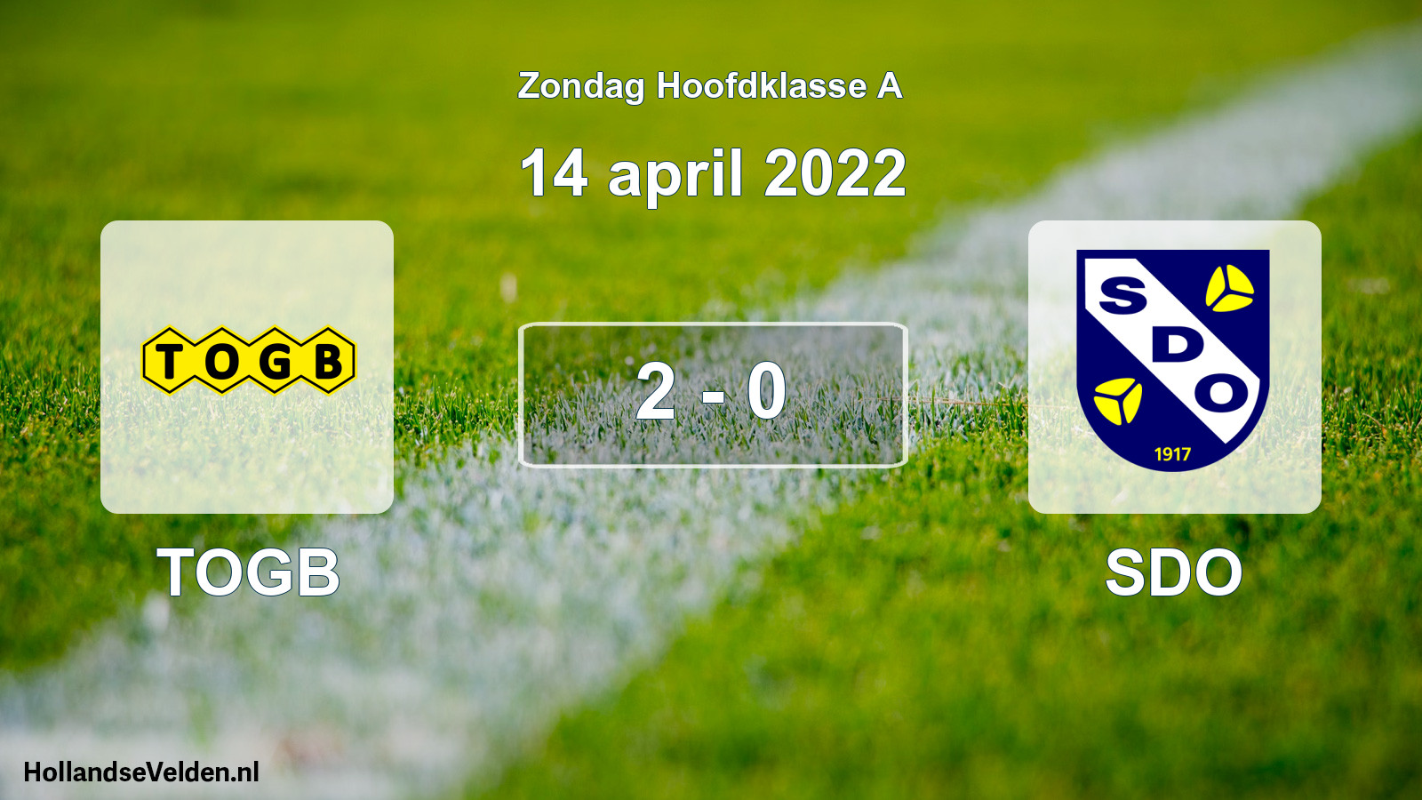 Total number of matches played: TOGB - SDO 2 - 0 (14 April 2022)