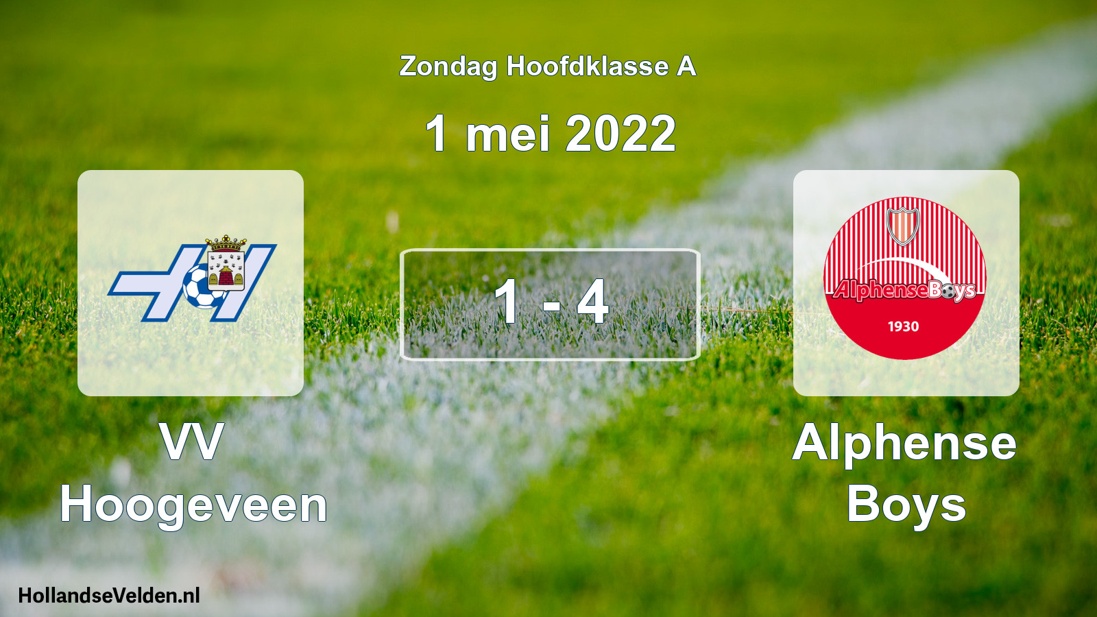 Total number of matches played: VV Hoogeveen - Alphense Boys 1 - 4 (1 May 2022)