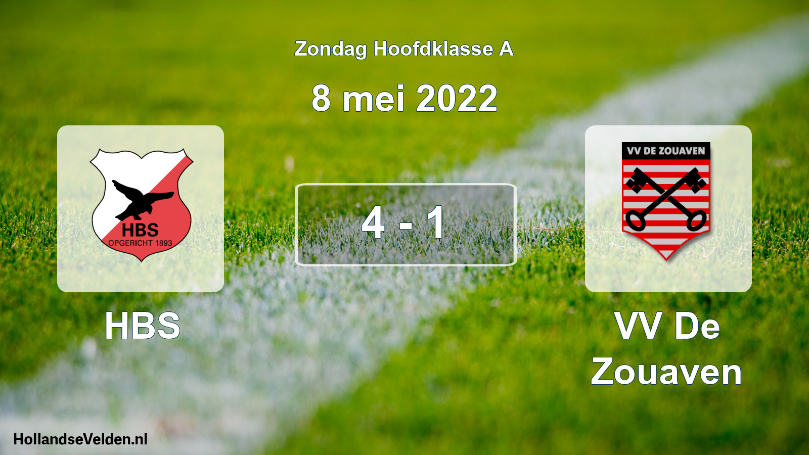 Total number of matches played: HBS - VV De Zouaven 4 - 1 (8 May 2022)