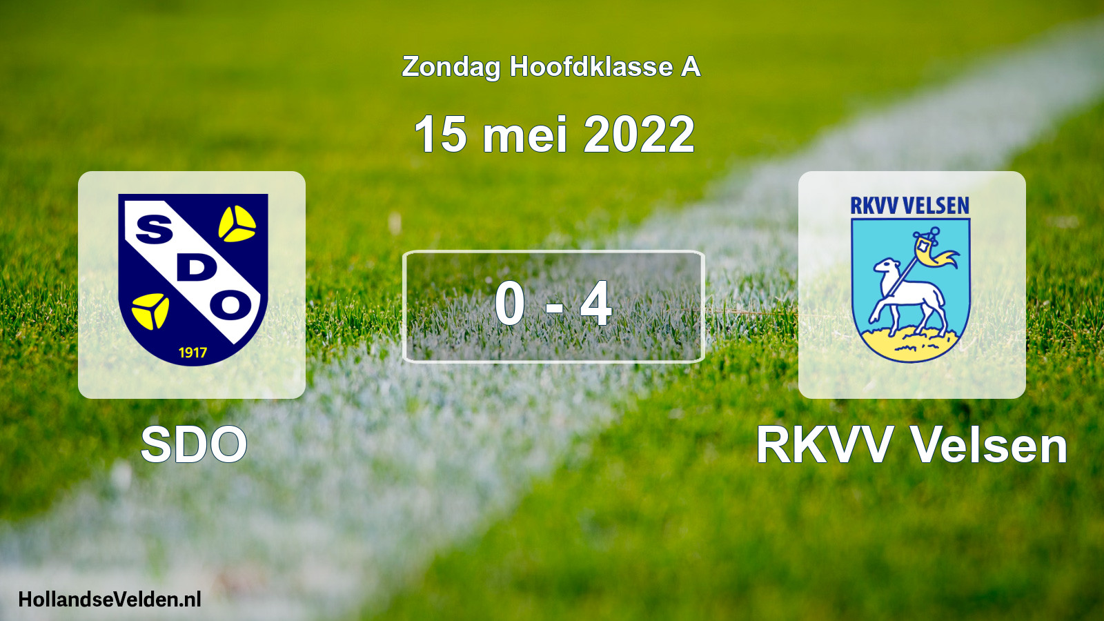 Total number of matches played: SDO - RKVV Velsen 0 - 4 (15 May 2022)