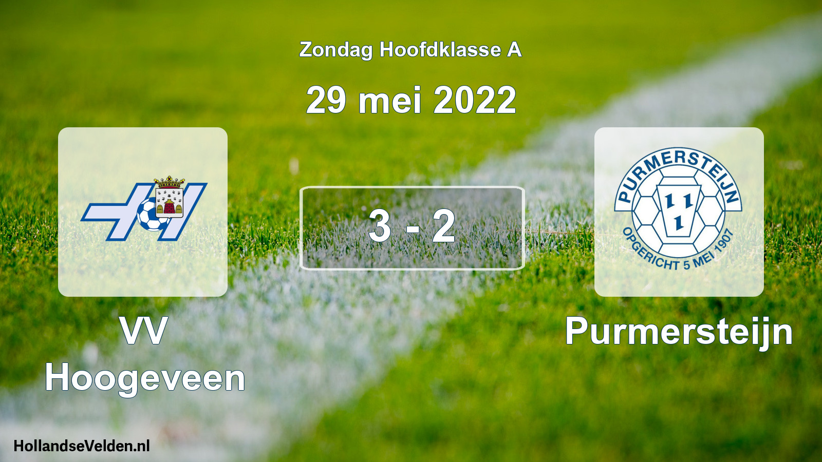 Total number of matches played: VV Hoogeveen - Purmersteijn 3 - 2 (29 May 2022)