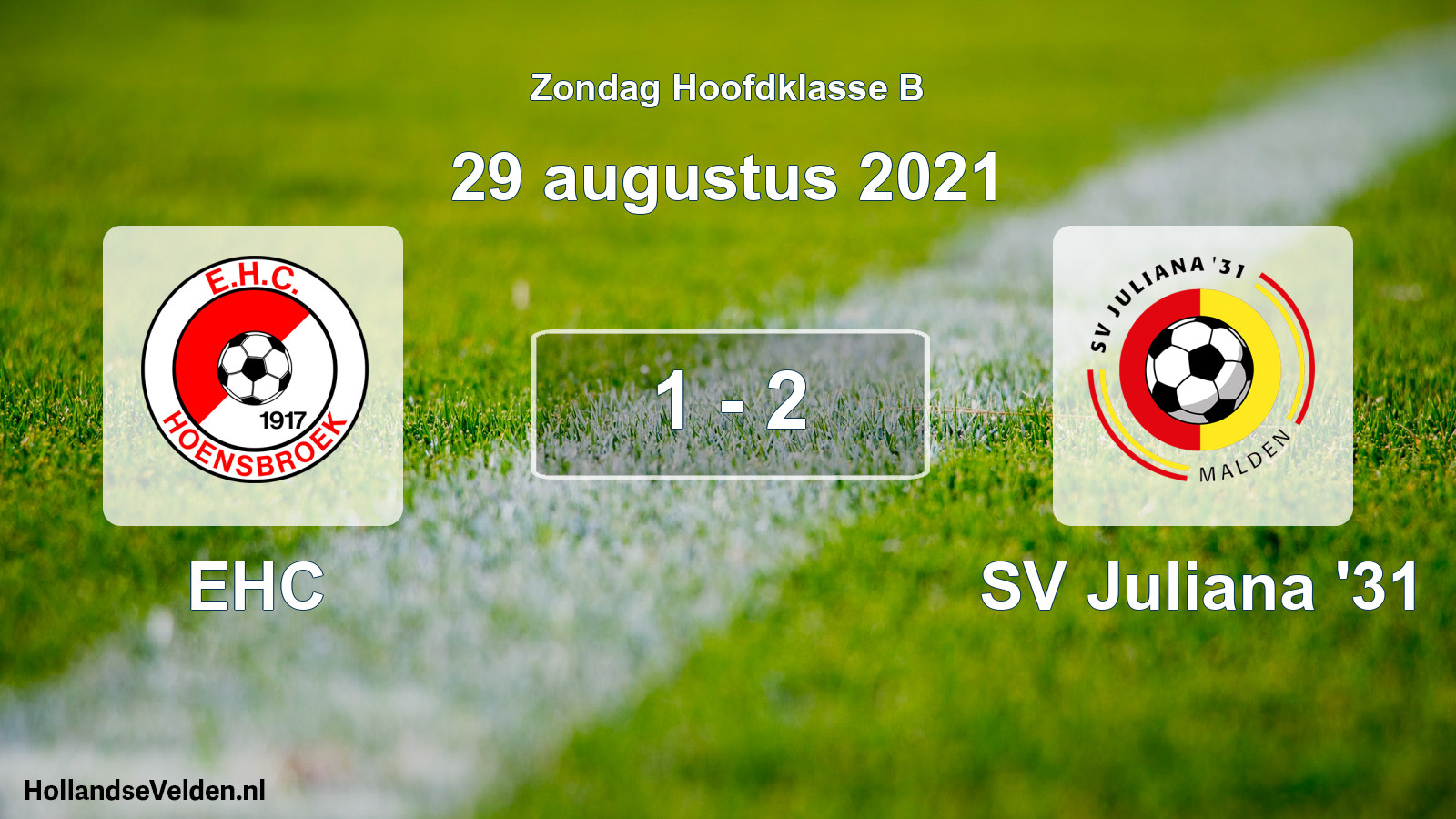 Total number of matches played: EHC - SV Juliana '31 1 - 2 (29 August 2021)