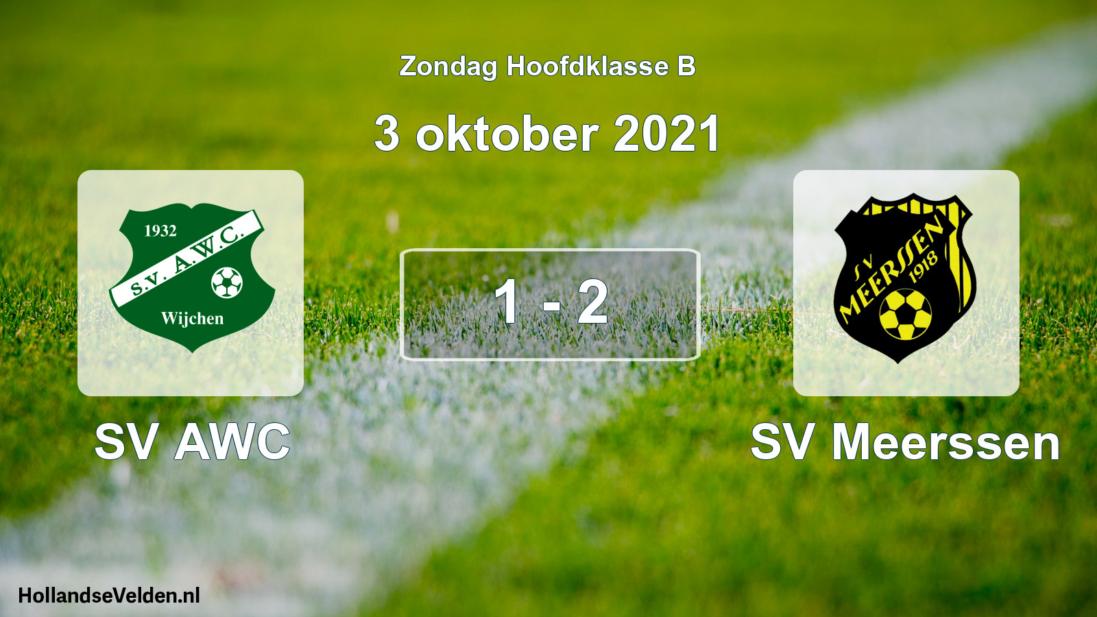 Total number of matches played: SV AWC - SV Meerssen 1 - 2 (3 October 2021)