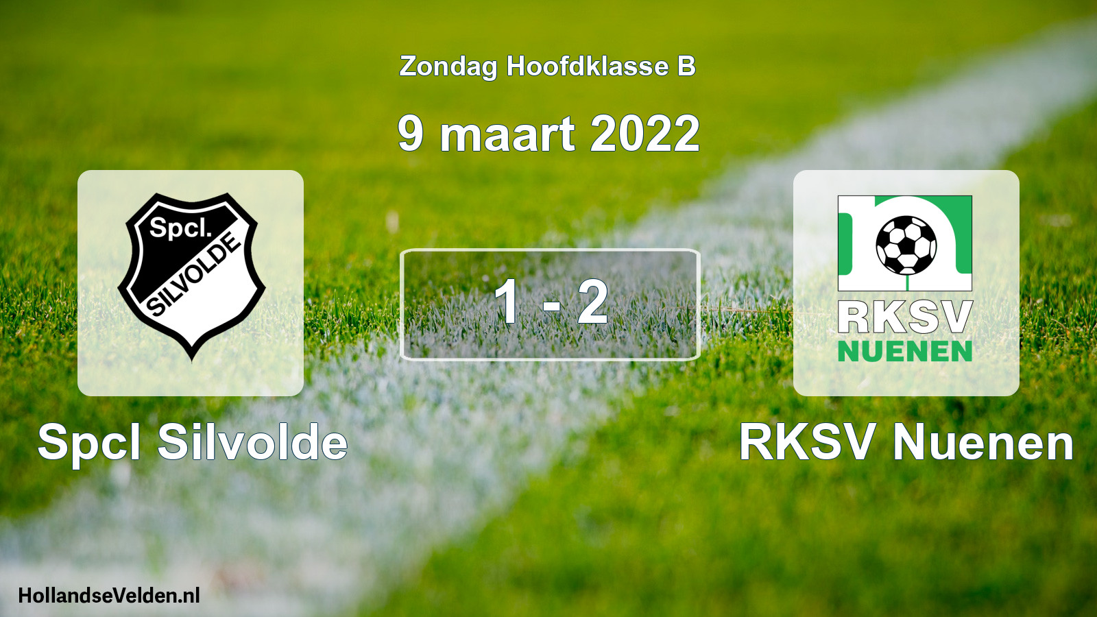 Total number of matches played: Spcl Silvolde - RKSV Nuenen 1 - 2 (9 March 2022)