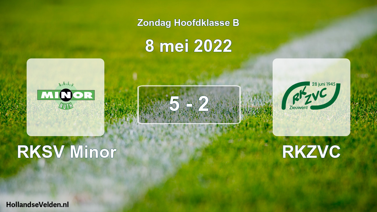 Total number of matches played: RKSV Minor - RKZVC 5 - 2 (8 May 2022)