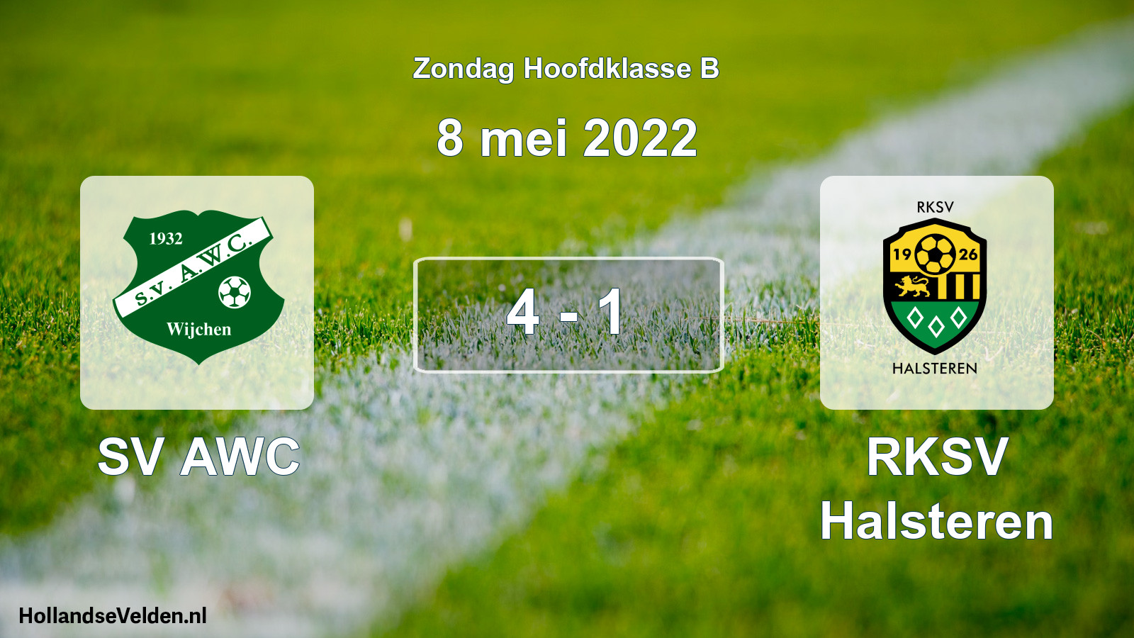 Total number of matches played: SV AWC - RKSV Halsteren 4 - 1 (8 May 2022)