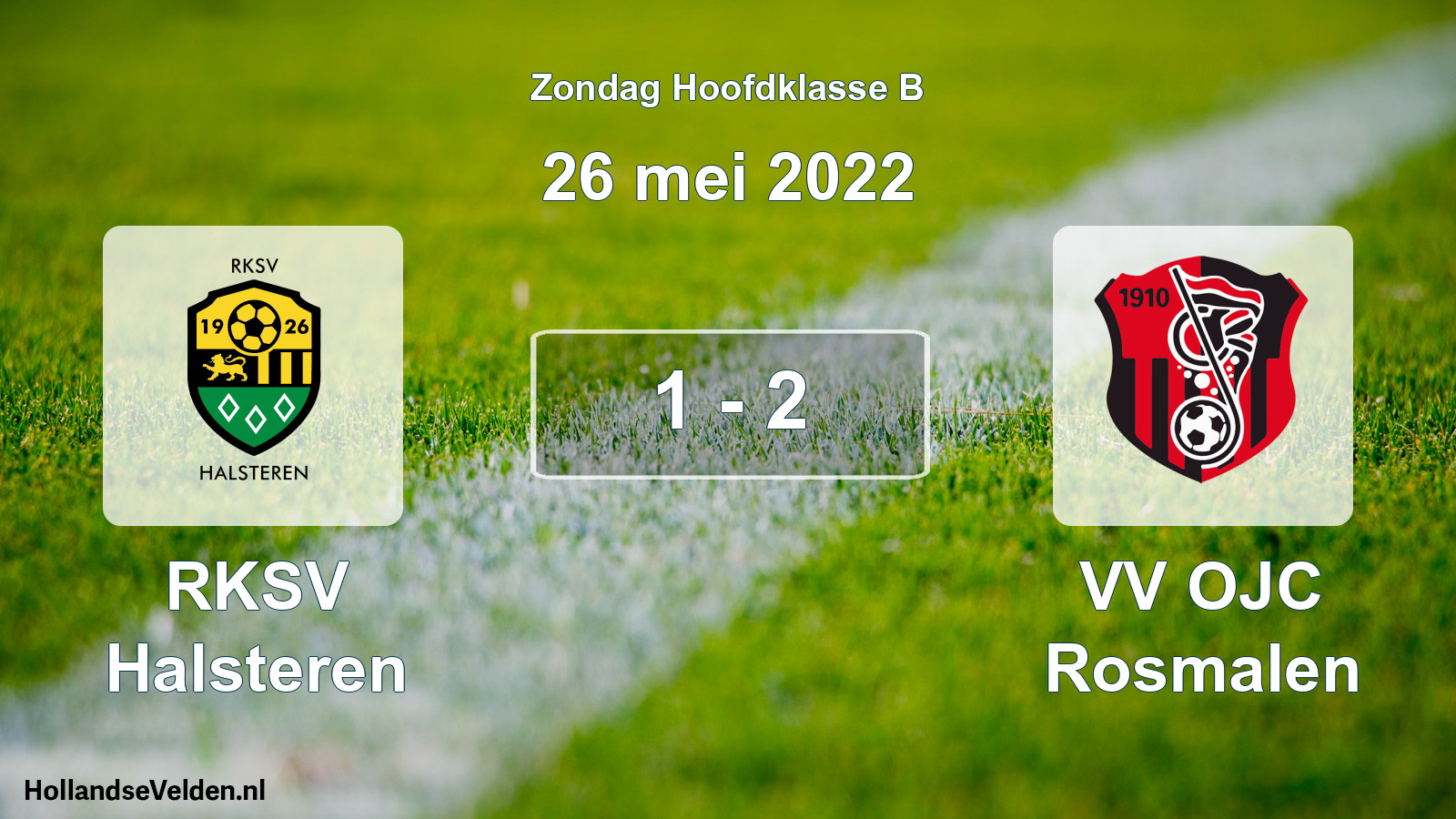 Total number of matches played: RKSV Halsteren - VV OJC Rosmalen 1 - 2 (26 May 2022)