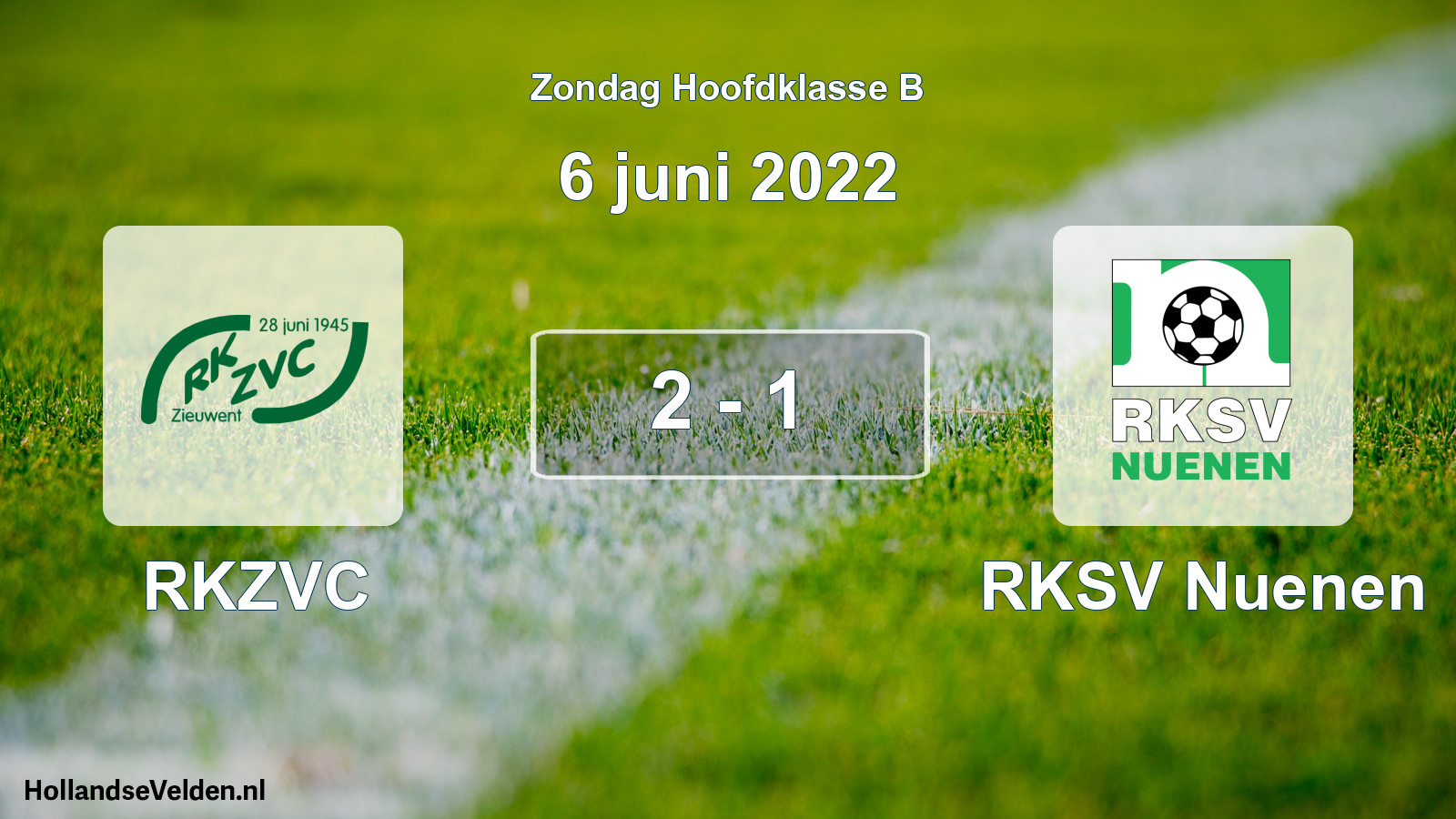 Total number of matches played: RKZVC - RKSV Nuenen 2 - 1 (6 June 2022)
