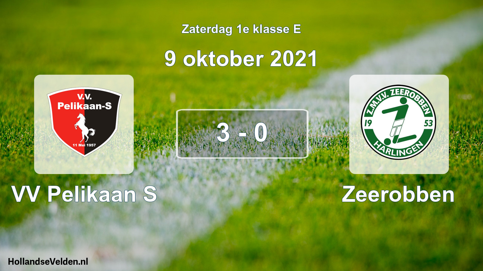 Total number of matches played: VV Pelikaan S - Zeerobben 3 - 0 (9 October 2021)